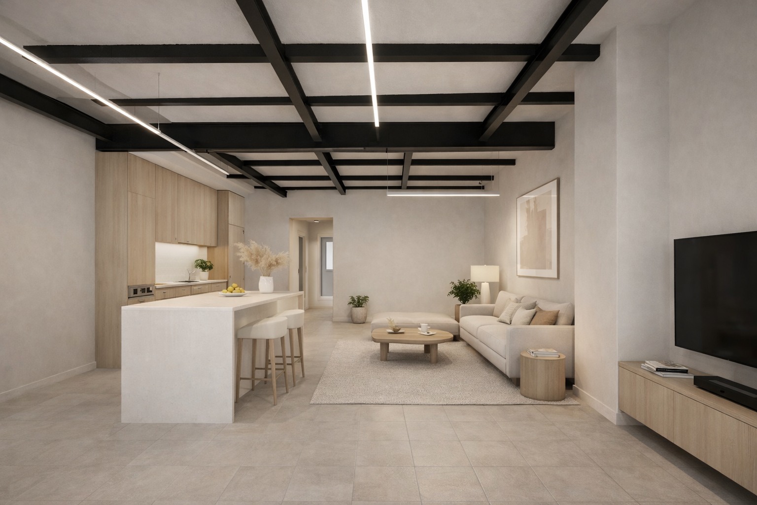 Piso exterior con terraza en barcelona Zona Glorias